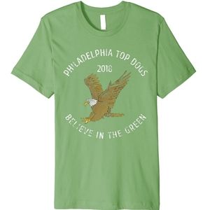100% Cotton Philadelphia Eagle Vintage Style Distressed Lettering T Shirt